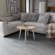 Стол журнальный круглый OPTIMA 2 ноги на конус Ferrum-decor 450x670x670 Белый металл ДСП Дуб Артизан 16 мм (FRD-107480) - фото 6