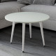 Стол журнальный круглый OPTIMA 2 ноги на конус Ferrum-decor 450x670x670 Белый металл ДСП Кашемир 16 мм (FRD-107550) - фото 3