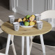Стол круглый OPTIMA 4 ноги на конус Ferrum-decor 750x670x670 Белый металл ДСП Дуб Артизан 16 мм (FRD-107460) - фото 2
