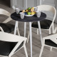 Стол круглый OPTIMA 4 ноги на конус Ferrum-decor 750x670x670 Белый металл ДСП Каштан Арвадонна 16 мм (FRD-107570) - фото 3