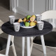 Стол круглый OPTIMA 4 ноги на конус Ferrum-decor 750x670x670 Белый металл ДСП Каштан Арвадонна 16 мм (FRD-107570) - фото 1