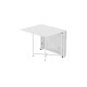 Стол обеденный трансформер книжка Орион Pro Ferrum-decor 75x152x90 Белый металл ДСП Белый 16 мм (FRD-107410) - фото 10