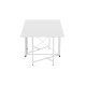 Стол обеденный трансформер книжка Орион Pro Ferrum-decor 75x152x90 Белый металл ДСП Белый 16 мм (FRD-107410) - фото 9
