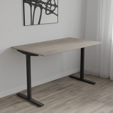 Стол письменный Space Ferrum-decor 750x1400x700 Черный металл ДСП Дуб Кремона Канолло 16 мм (FRD-107980)