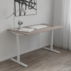 Стол письменный Space Ferrum-decor 750x1000x600 Белый металл ДСП Дуб Кремона Канолло 16 мм (FRD-107850)