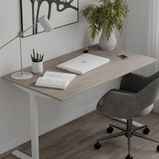 Стіл письмовий Space Ferrum-decor 750x1200x600 Білий метал ДСП Дуб Кремона Канолло 16 мм (FRD-107910)