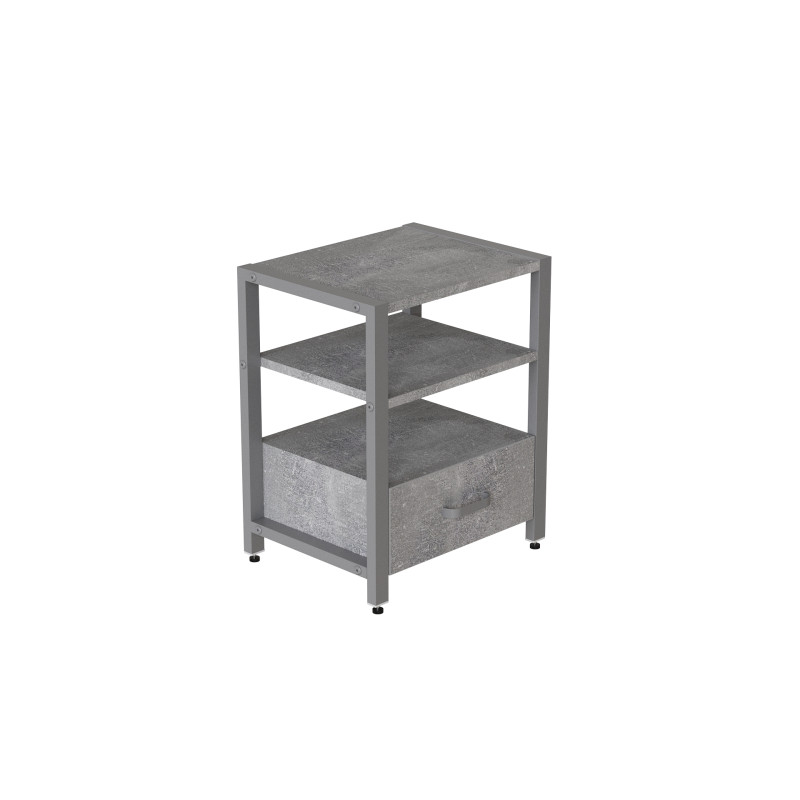 Тумба універсальна Ferrum-decor Вів'єн 1/1 50x41x40 сірий ДСП Бетон 16 мм (FRD-106930)