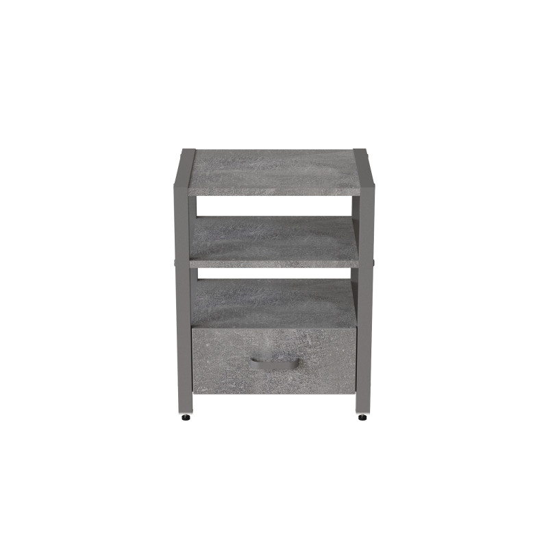 Тумба універсальна Ferrum-decor Вів'єн 1/1 50x41x40 сірий ДСП Бетон 16 мм (FRD-106930)