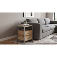 Тумба універсальна Ferrum-decor Вів'єн 2/2 50x41x40 сірий ДСП Дуб Евок Прибережний 16 мм (FRD-107770)