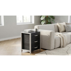 Тумба універсальна Ferrum-decor Вів'єн 3 50x41x40 білий ДСП Каштан Арвадонна 16 мм (FRD-107750)
