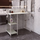 Стеллаж полка Бафрум 405 Ferrum-decor для стиральной машины 90x101x60,5 Белый металл ДСП Кашемир 16 мм (FRD-107621) - фото 4