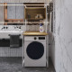 Стеллаж полка Бафрум 403 Ferrum-decor для стиральной машины 178x70,5x60,5 Белый металл ДСП Дуб Артизан 16 мм (FRD-107381) - фото 3