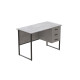 Компьютерный стол Ferrum-decor Гарри 75x140x70 черный ДСП Бетон 32мм (FRD-107311) - фото 5