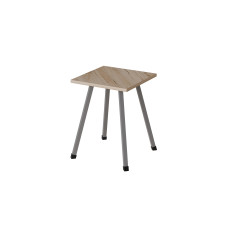 Табурет Ferrum-decor 430x320x320 Серый металл ДСП Дуб Сан-Марино 16 мм (FRD-106921)