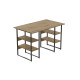 Компьютерный стол Ferrum-decor Карэн 75x120x70 черный ДСП Дуб Артизан 32мм (FRD-107251) - фото 1
