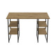 Компьютерный стол Ferrum-decor Карэн 75x120x70 черный ДСП Дуб Артизан 32мм (FRD-107251) - фото 2