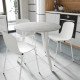 Стол круглый MARSI 3 870-3 Ferrum-decor 750x870x870 Белый металл ДСП Бетон 16 мм (FRD-107431) - фото 2