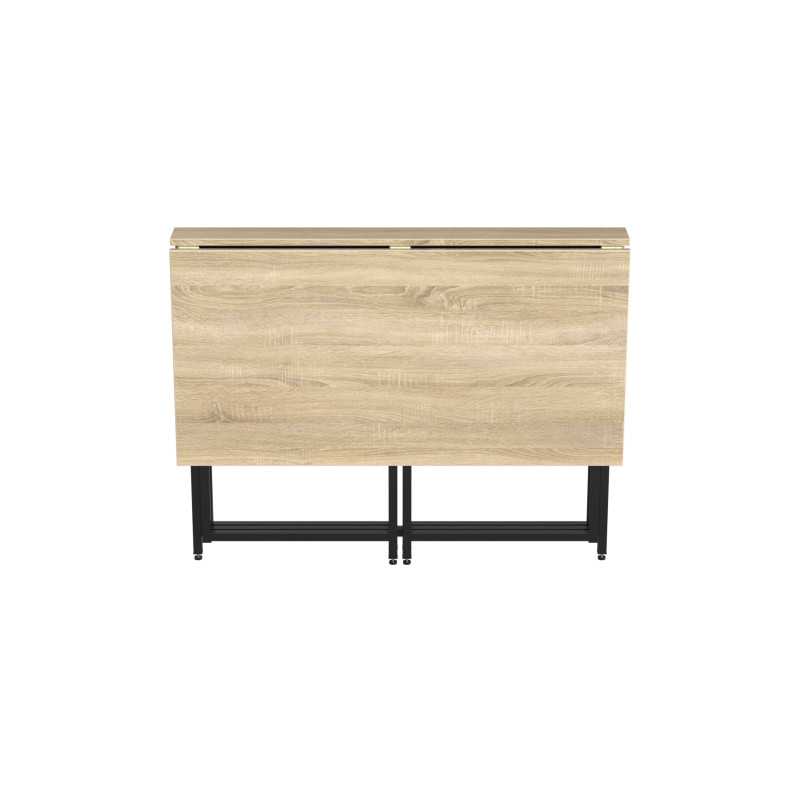 Стол-книжка трансформер Морис 2 Ferrum-decor 750x1000x1100 Черный металл ДСП Дуб Сонома 16 мм (FRD-107321)