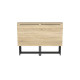 Стол-книжка трансформер Морис 2 Ferrum-decor 750x1000x1100 Черный металл ДСП Дуб Сонома 16 мм (FRD-107321) - фото 4