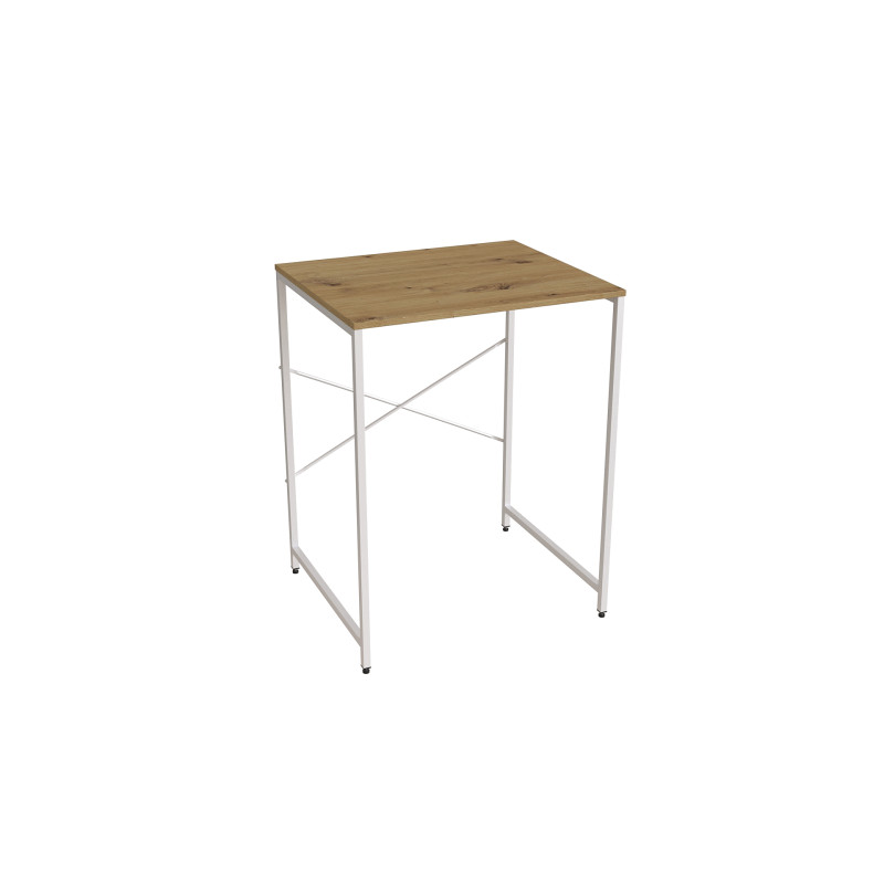 Стеллаж полка Бафрум 401 Ferrum-decor для стиральной машины 90x70,5x60,5 Белый металл ДСП Дуб Артизан 16 мм (FRD-107361)