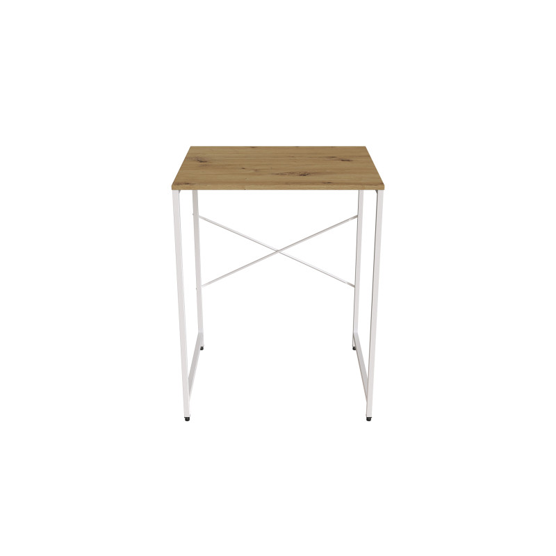 Стеллаж полка Бафрум 401 Ferrum-decor для стиральной машины 90x70,5x60,5 Белый металл ДСП Дуб Артизан 16 мм (FRD-107361)