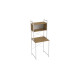 Стеллаж полка Бафрум 403 Ferrum-decor для стиральной машины 178x70,5x60,5 Белый металл ДСП Дуб Артизан 16 мм (FRD-107381) - фото 4