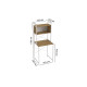 Стеллаж полка Бафрум 403 Ferrum-decor для стиральной машины 178x70,5x60,5 Белый металл ДСП Дуб Артизан 16 мм (FRD-107381) - фото 6