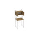 Стеллаж полка Бафрум 404 Ferrum-decor для стиральной машины 178x70,5x60,5 Белый металл ДСП Дуб Артизан 16 мм (FRD-107391) - фото 6