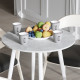 Стол круглый OPTIMA 4 ноги на конус Ferrum-decor 750x670x670 Белый металл ДСП Бетон 16 мм (FRD-107461) - фото 2