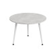 Стол журнальный круглый OPTIMA 1 ноги на конус Ferrum-decor 450x670x670 Белый металл ДСП Бетон 16 мм (FRD-107471) - фото 5