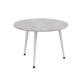 Стол журнальный круглый OPTIMA 1 ноги на конус Ferrum-decor 450x670x670 Белый металл ДСП Бетон 16 мм (FRD-107471) - фото 2