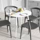 Стол круглый OPTIMA 5 ноги на конус Ferrum-decor 750x900x900 Белый металл ДСП Бетон 16 мм (FRD-107491) - фото 3