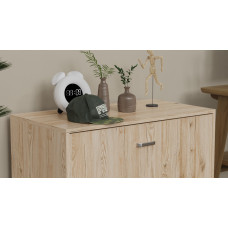 Ліжко трансформер тумба ASCET 2 Ferrum-decor 650x2000x700 Чорний метал ДСП Дуб Сан-Марино 16 мм (FRD-107331)