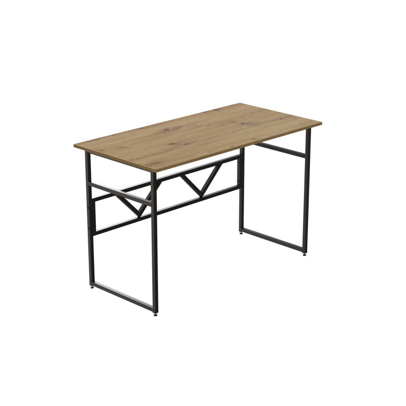 Компьютерный стол Ferrum-decor Раян 75x120x70 черный ДСП Дуб Артизан 16мм (FRD-107081)