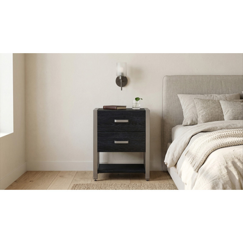 Тумба універсальна Ferrum-decor Вів'єн 2/1 50x41x40 сірий ДСП Каштан Арвадонна 16 мм (FRD-107801)
