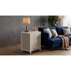 Тумба універсальна Ferrum-decor Вів'єн 3 50x41x40 білий ДСП Кашемір 16 мм (FRD-107751)