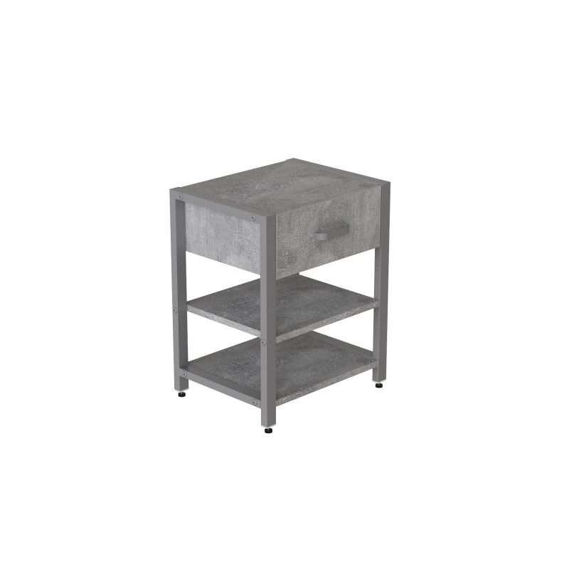 Тумба універсальна Ferrum-decor Вів'єн 1/2 50x41x40 сірий ДСП Бетон 16 мм (FRD-106931)