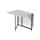 Стол трансформер книжка Вуди Ferrum-decor 75x130x90 Черный металл ДСП (FRD-107341) - фото 7