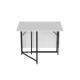 Стол трансформер книжка Вуди Ferrum-decor 75x130x90 Черный металл ДСП (FRD-107341) - фото 6