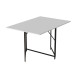 Стол трансформер книжка Вуди Ferrum-decor 75x130x90 Черный металл ДСП (FRD-107341) - фото 4