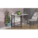 Стол трансформер книжка Вуди Ferrum-decor 75x130x90 Черный металл ДСП (FRD-107341) - фото 3