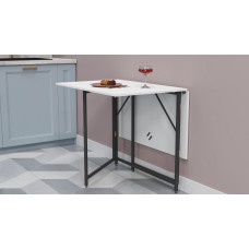 Стол трансформер книжка Вуди Ferrum-decor 75x130x90 Черный металл ДСП (FRD-107341)