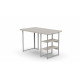 Стол письменный Кевин Ferrum-decor 75x140x70 Серый металл ДСП Кашемир 32 мм (FRD-108152) - фото 5