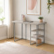 Стол письменный Кевин Ferrum-decor 75x140x70 Серый металл ДСП Кашемир 32 мм (FRD-108152) - фото 2