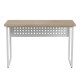 Стол письменный Майк Ferrum-decor 75x120x60 Белый металл ДСП Дуб Кремона Торро 32 мм (FRD-108343) - фото 2