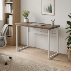 Стол письменный Майк Ferrum-decor 75x140x70 Белый металл ДСП Дуб Кремона Канолло 32 мм (FRD-108223)
