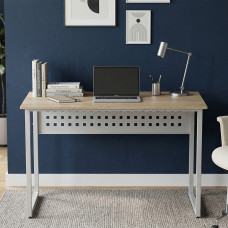 Стол письменный Майк Ferrum-decor 75x140x70 Белый металл ДСП Дуб Кремона Торро 16 мм (FRD-108364)