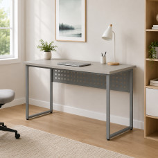 Стол письменный Майк Ferrum-decor 75x140x60 Серый металл ДСП Кашемир 32 мм (FRD-108314)