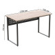 Стол письменный Майк Ferrum-decor 75x120x70 Белый металл ДСП Кашемир 32 мм (FRD-108325) - фото 3