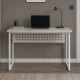 Стол письменный Майк Ferrum-decor 75x120x70 Белый металл ДСП Кашемир 32 мм (FRD-108325) - фото 1